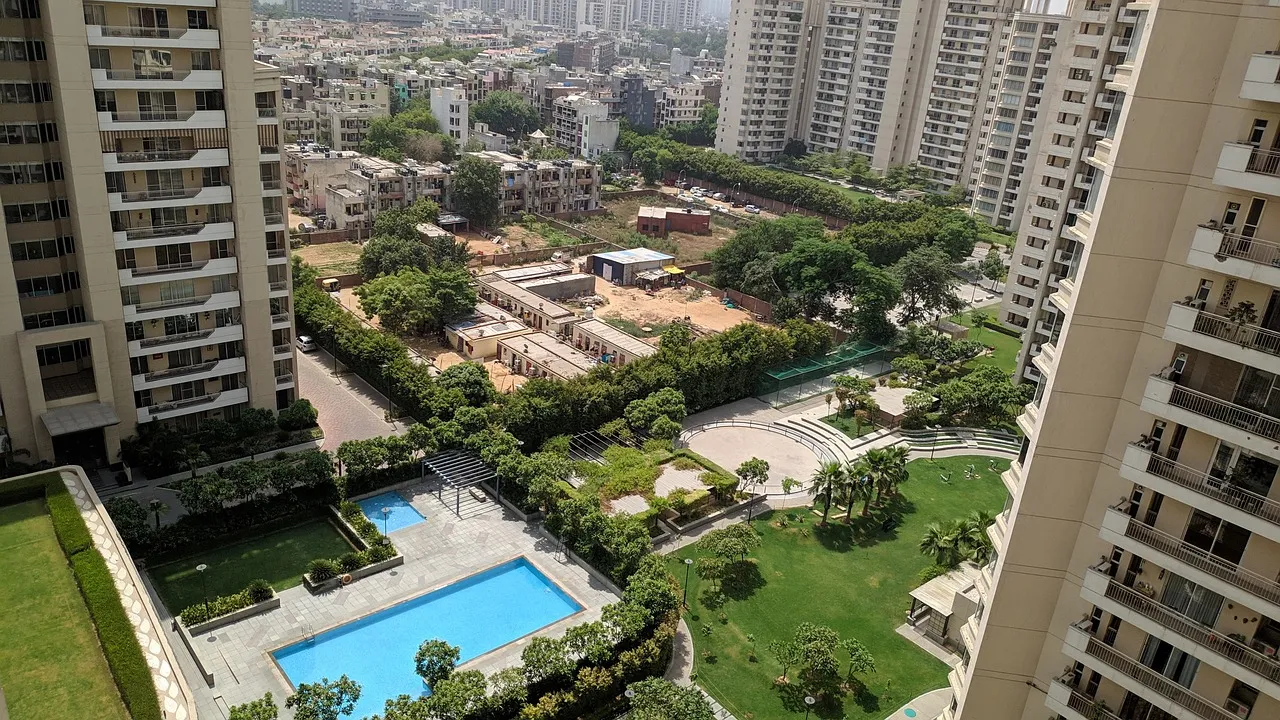 High-rise residential towers in Gurgaon