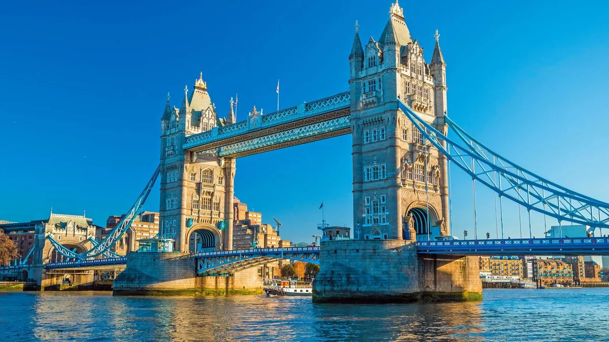 Tower Bridge over the River Thames in London